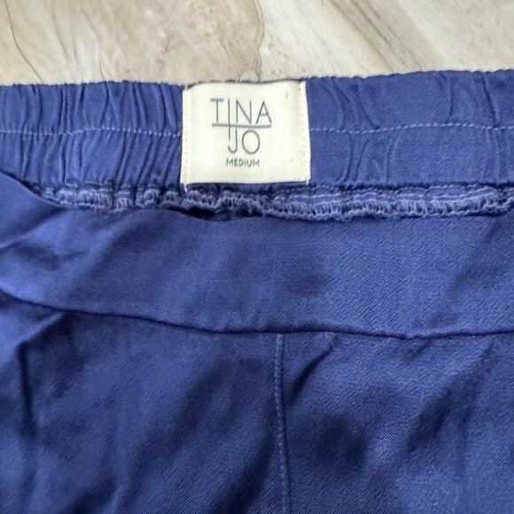 Women’s Tina Jo Anthropologie Blue Pants Size Medium M‎ - Picture 4 of 11